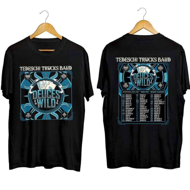Tedeschi Trucks Band - 2024 Deuces Wild North American Tour Shirt, Tedeschi Trucks Band 2024 Tour Shirt, Deuces Wild 2024 Tour Shirt