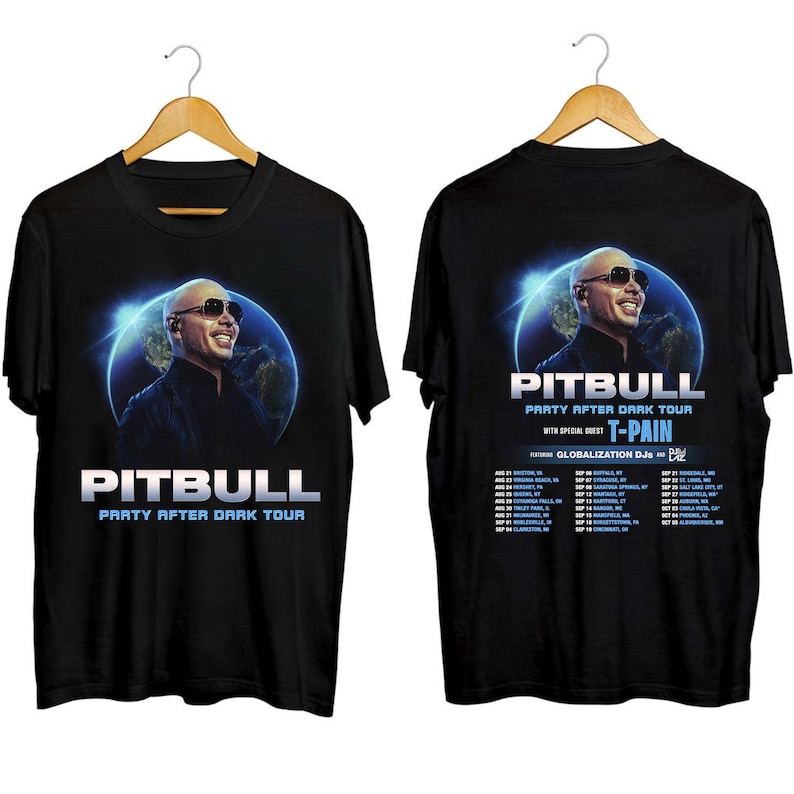 Pitbull - Party After Dark Tour 2024 Shirt, Pitbull Fan Shirt, Pitbull 2024 Concert Shirt
