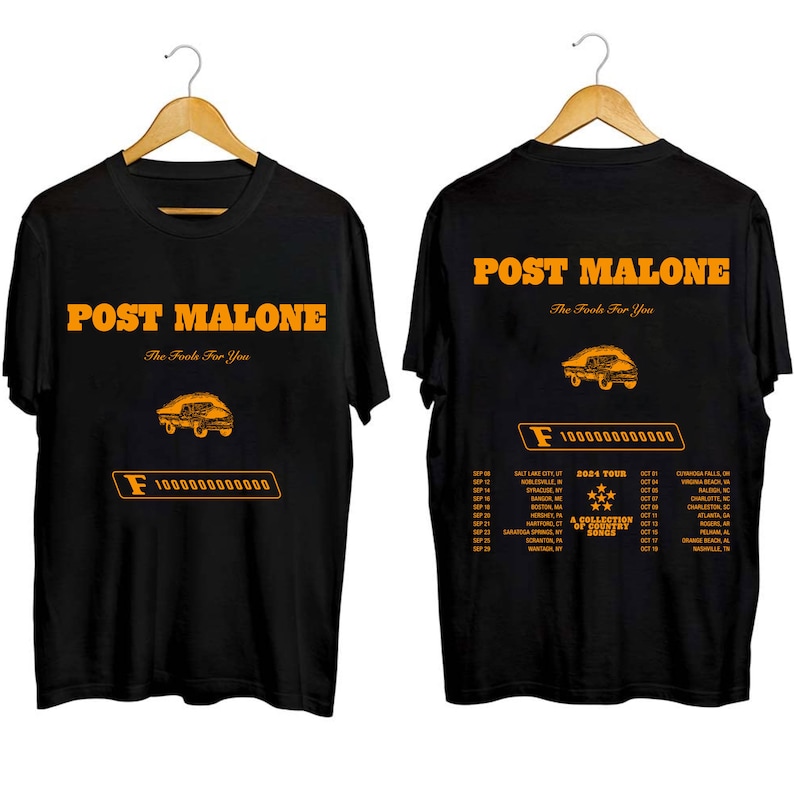 Post Malone - The F-1 Trillion Tour 2024 Shirt, Post Malone Fan Shirt, Post Malone 2024 Tour