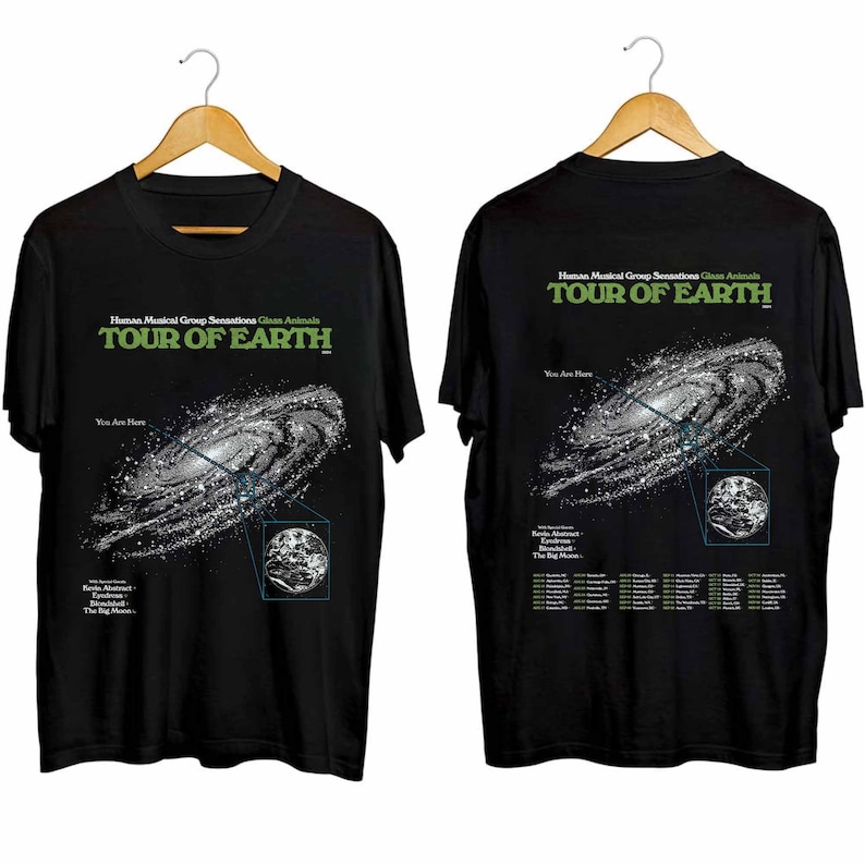 Glass Animals - Tour Of Earth 2024 Shirt, Glass Animals Band Fan Shirt, Glass Animals 2024 Concert Shirt