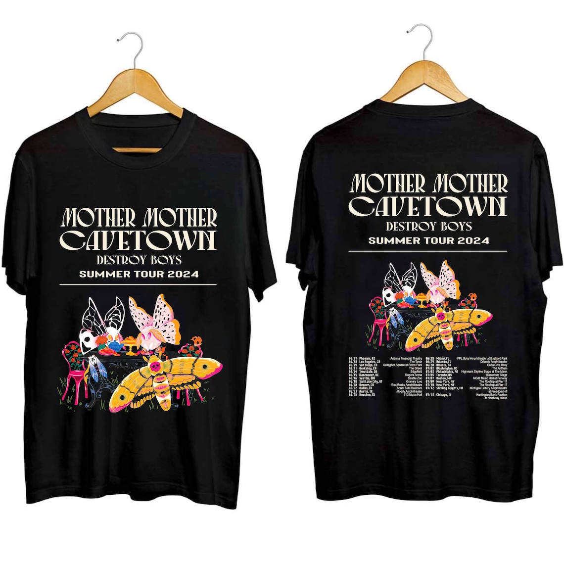 Cavetown And Mother Mother - Destroy Boys Summer Tour 2024 Shirt, Cavetown Fan Shirt, Cavetown 2024 Concert Shirt