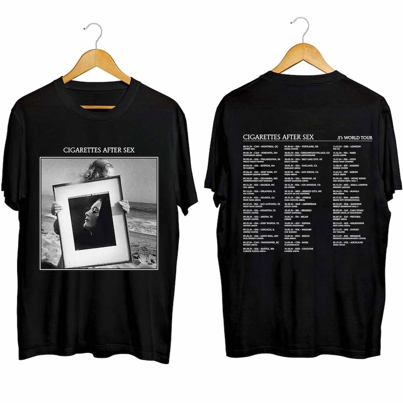 Cigarettes After Sex 2024 Xs World Tour Shirt, Cigarettes After Sex Band Fan Shirt, Cigarettes After Sex 2024 Tour Shirt
