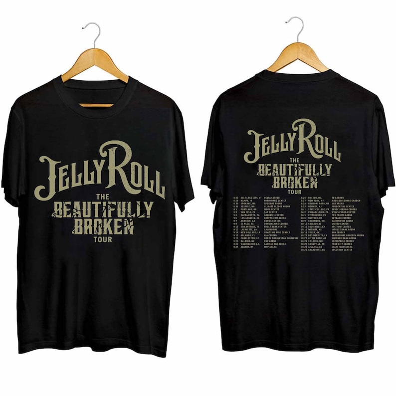 Jelly Roll The Beautifully Broken Tour 2024 Shirt, Jelly Roll Fan Shirt, Jelly Roll 2024 Concert Shirt