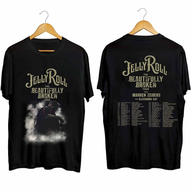 Jelly Roll The Beautifully Broken Tour 2024 Shirt, Jelly Roll Fan Shirt, Jelly Roll 2024 Shirt