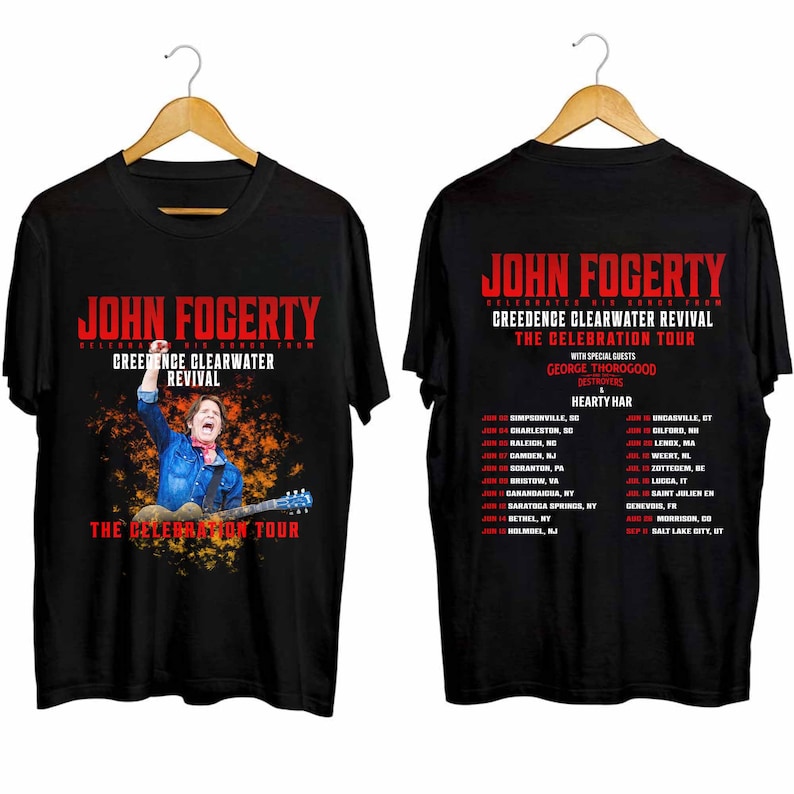 John Fogerty The Celebration Tour 2024 Shirt, John Fogerty Fan Shirt, John Fogerty 2024 Concert Shirt
