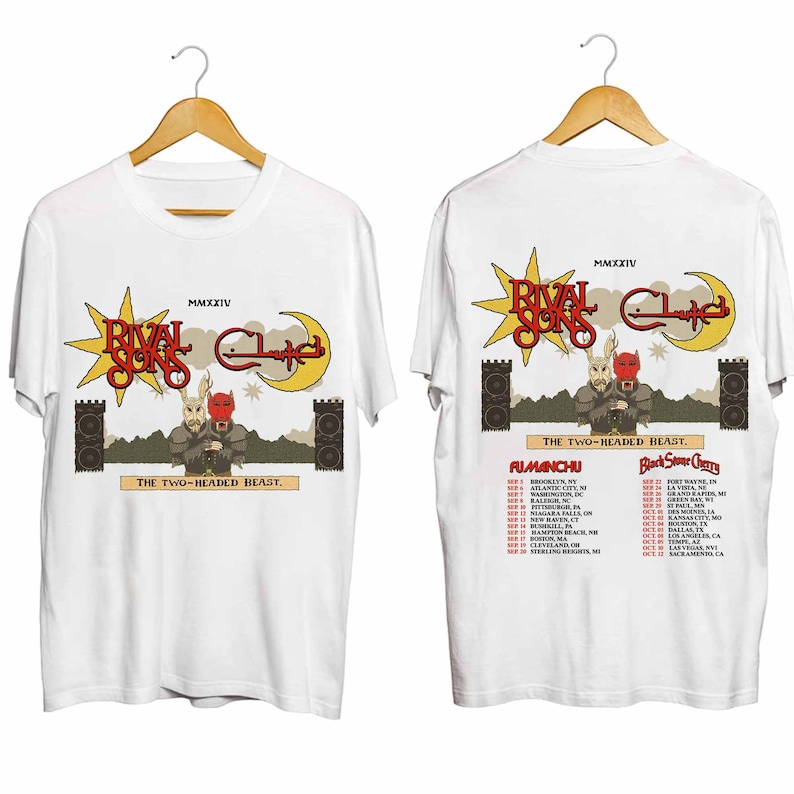 Rival Sons - The Two Headed Beast Tour 2024 Shirt, Rival Sons Band Fan Shirt, Rival Sons 2024 Concert Shirt