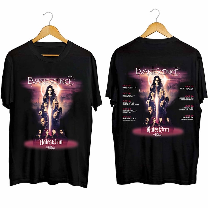 Evanescence 2024 Tour Shirt, Evanescence Band Fan Shirt, Evanescence 2024 Concert Shirt