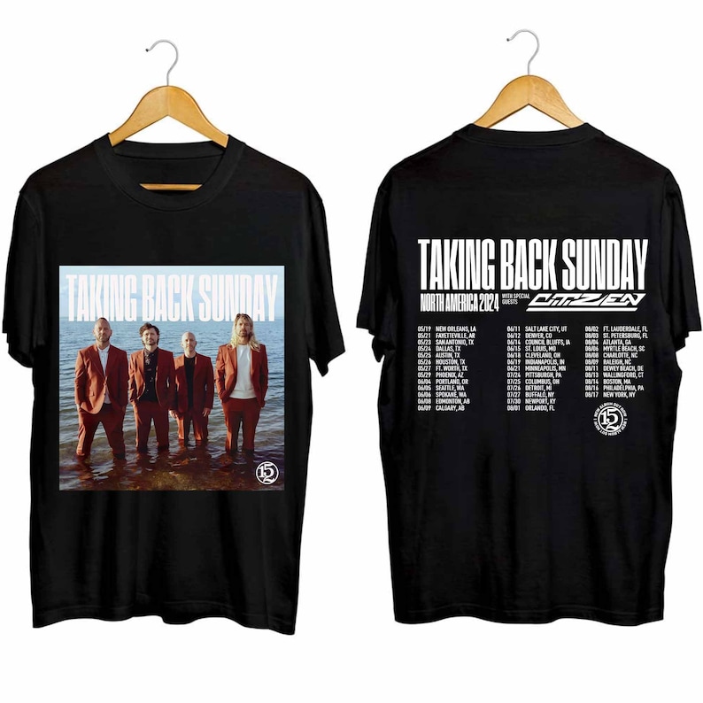 Take Back Sunday 2024 Tour Shirt, Take Back Sunday Band Fan Shirt, Take Back Sunday 2024 Concert Shirt