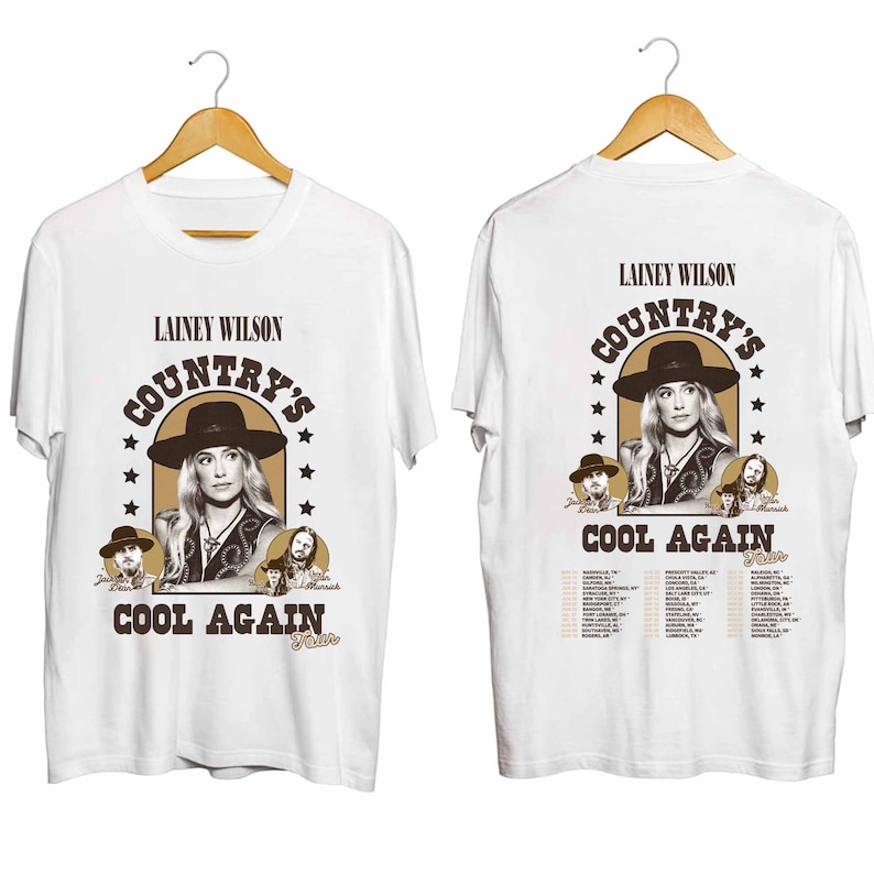Lainey Wilson Country?S Cool Again Tour 2024 Shirt, Lainey Wilson Fan Shirt, Lainey Wilson Country Music Shirt