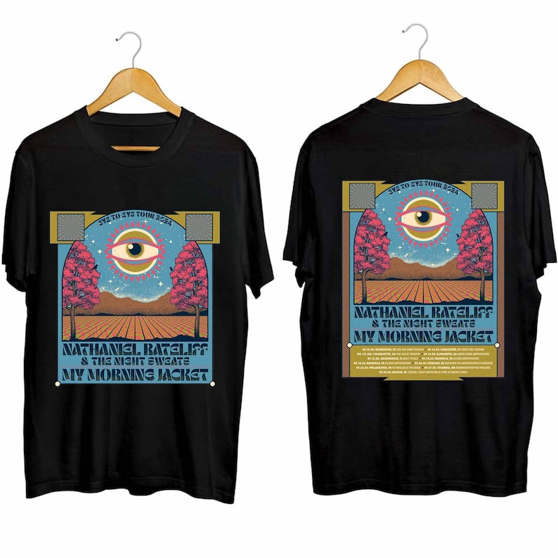 New My Morning Jacket And Nathaniel Rateliff & The Night Sweats Eye To Eye Tour 2024 Shirt, Concert 2024 Shirt, My Morning Jacket Tour Shirt