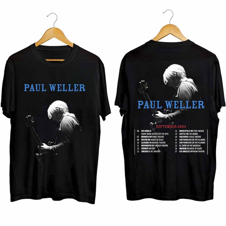 Paul Weller 2024 Tour Shirt, Paul Weller Fan Shirt, Paul Weller 2024 Concert Shirt