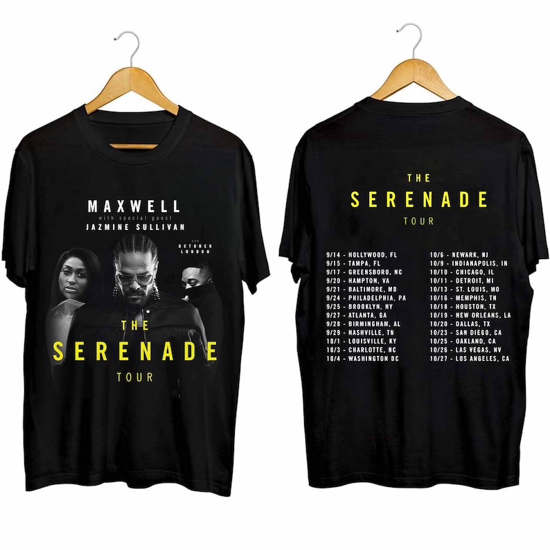 New Maxwell The Serenade Tour 2024 Shirt, Maxwell Fan Shirt, Maxwell 2024 Concert Shirt