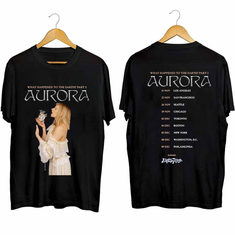 New Aurora What Happened To The Earth Part 2 Tour Shirt, Aurora Fan Shirt, Aurora 2024 Concert Shirt