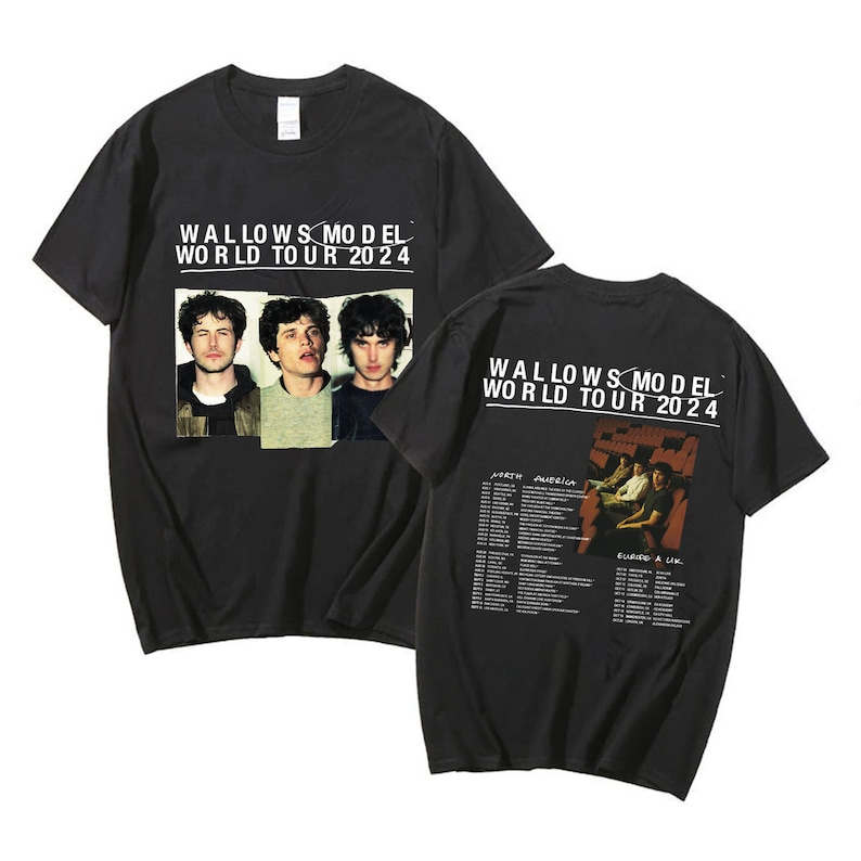 New Wallows Model 2024 World Tour Shirt, Wallows 2024 Concert Shirt, Wallows Fan Gift