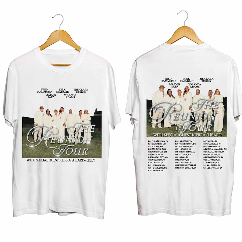 Kirk Franklin ? The Reunion Tour 2024 Shirt, Kirk Franklin Fan Shirt, Kirk Franklin 2024 Concert Shirt