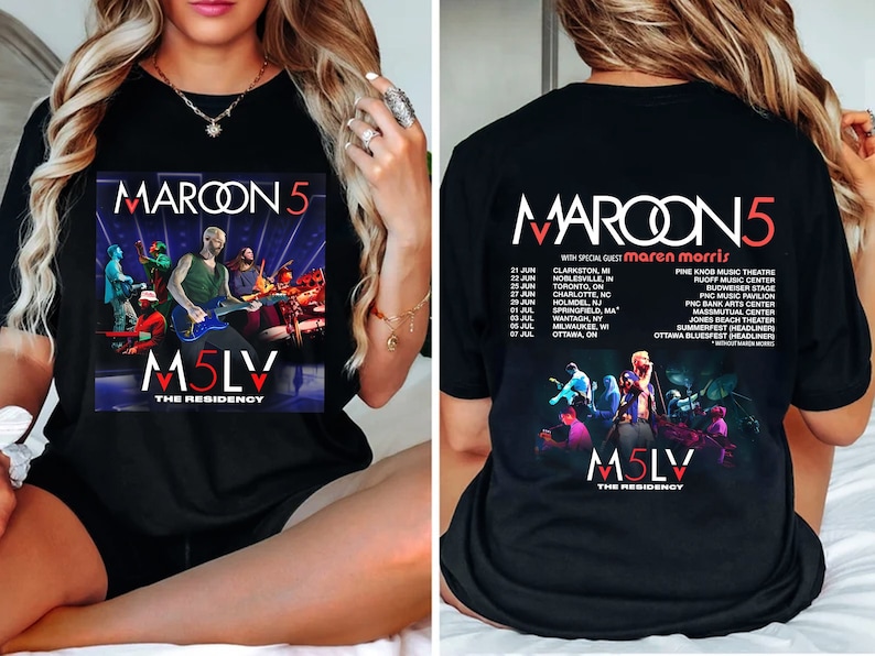 New Maroon 5 2024 Tour Shirt, Maroon 5 Band Fan Shirt, Maroon 5 Concert Shirt For Fan