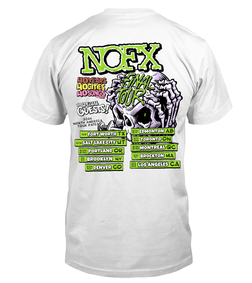 New Nofx Round Neck T-Shirt Unisex Nofx Fan Shirt Gift, Nofx Tour Shirt, Nofx Tour Merch