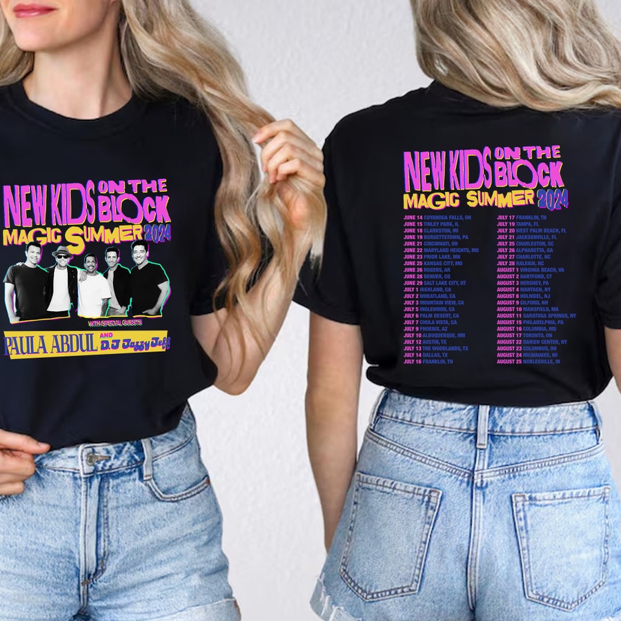 New Nkotb Magic Summer 2024 Shirt, New Kids On The Block Shirt, Classic Rock Concert Shirt, Nkotb Magic Summer 2024 Shirt, Nkotb Concert Shirt