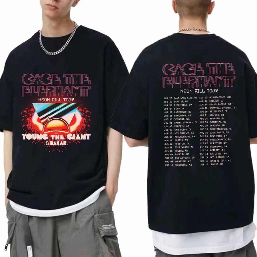 New Cage The Elephant Shirt Neon Pill Tour 2024 Shirt, Cage The Elephant Fan Shirt, Cage The Elephant 2024 Tour Shirt, Neon Pill 2024 Concert Shirt