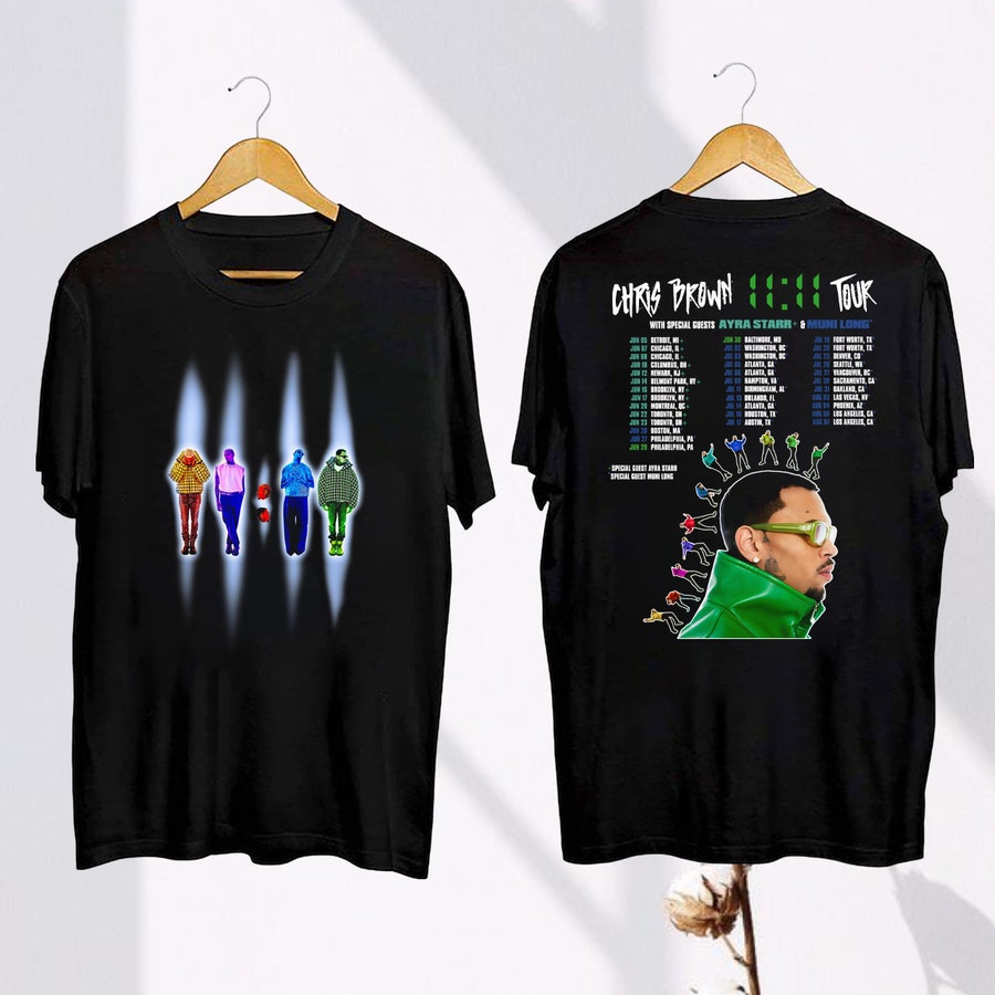 New 11:11 Tour Chris Brown 2024 Shirt, Chris Brown Fan Shirt, Chris Brown 2024 Concert Shirt, Chris Brown Tour Merch, Chris Brown Graphic Shirt