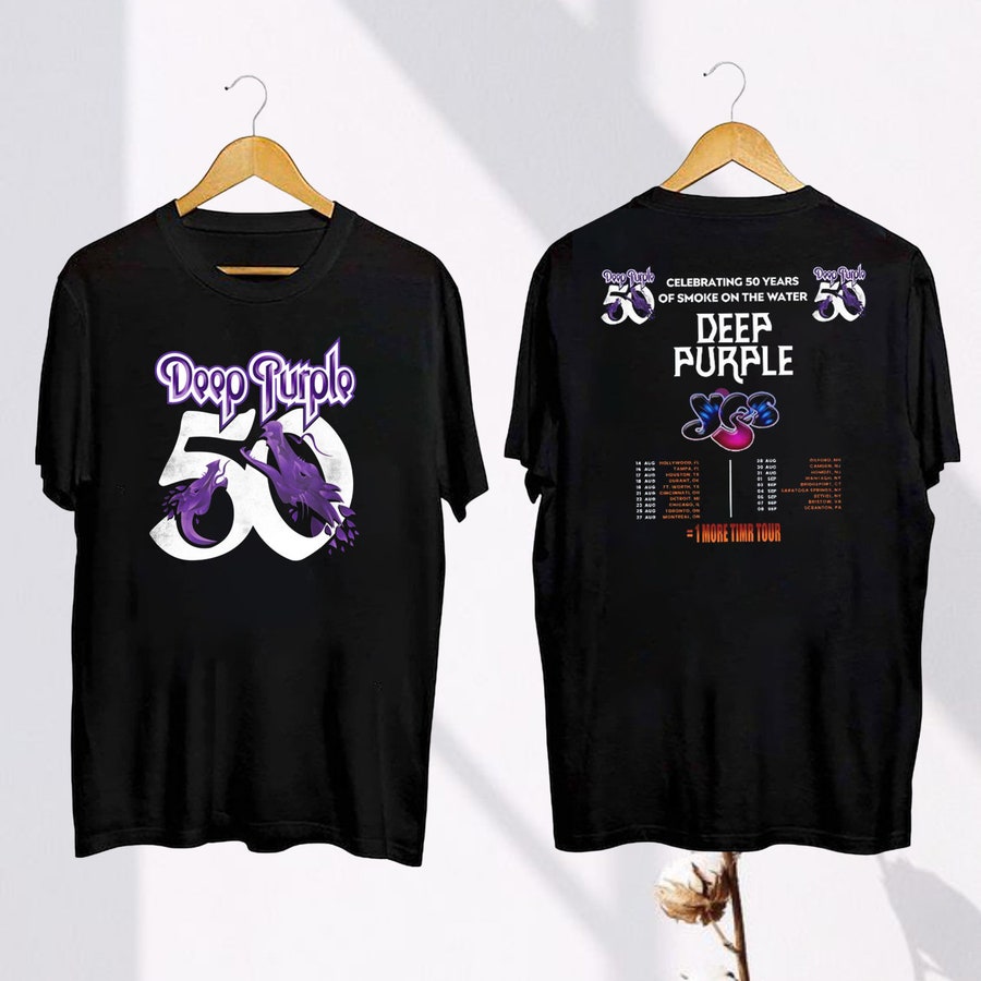 2024 Deep Purple 1 More Time Tour Shirt, Deep Purple Band Fan Shirt, Deep Purple 50Th Anniversary Tour, Deep Purple Merch, Deep Purple Shirt