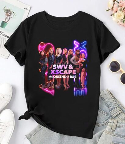 New Swv And Xscape Queens Of Rb T-Shirt, Swv And Xscape 2024 Tour Shirt, Swv & Xscape Band Merch
