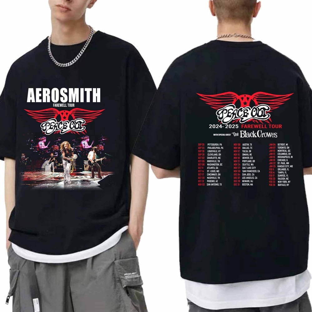 Aerosmith 2024-2025 North American Farewell Tour Shirt Aerosmith Band Fan Shirt Aerosmith 2024