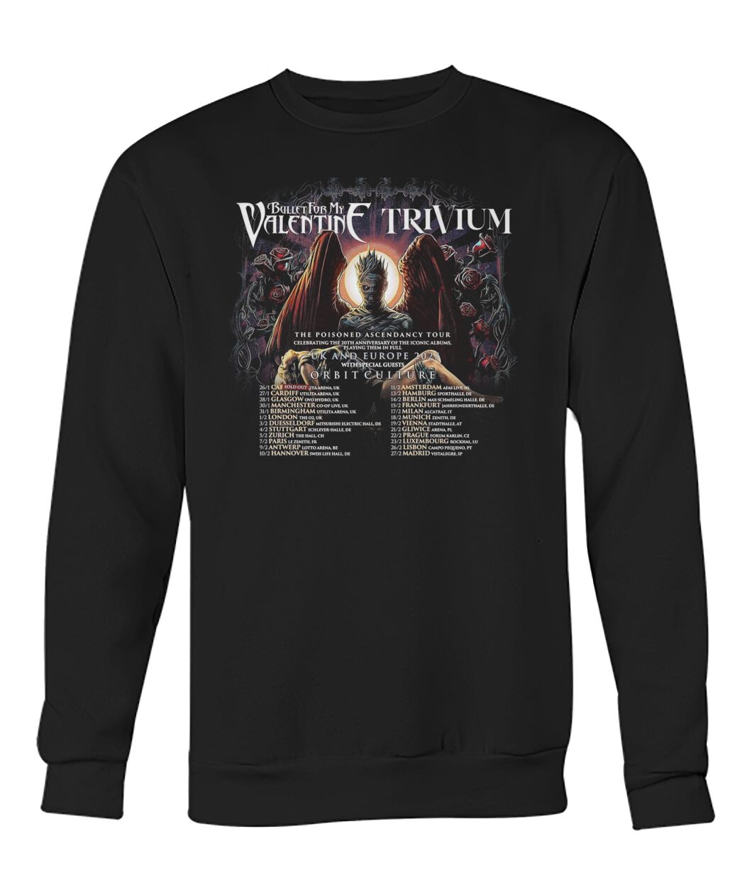 Trivium The Poisoned Ascendancy Uk Tour 2025 Sweatshirt