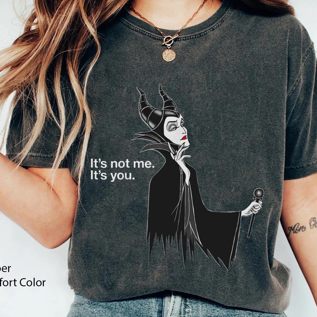 New Sleeping Beauty Maleficent T-Shirt, Funny Disney Villain Shirt, It Not Me It You Design