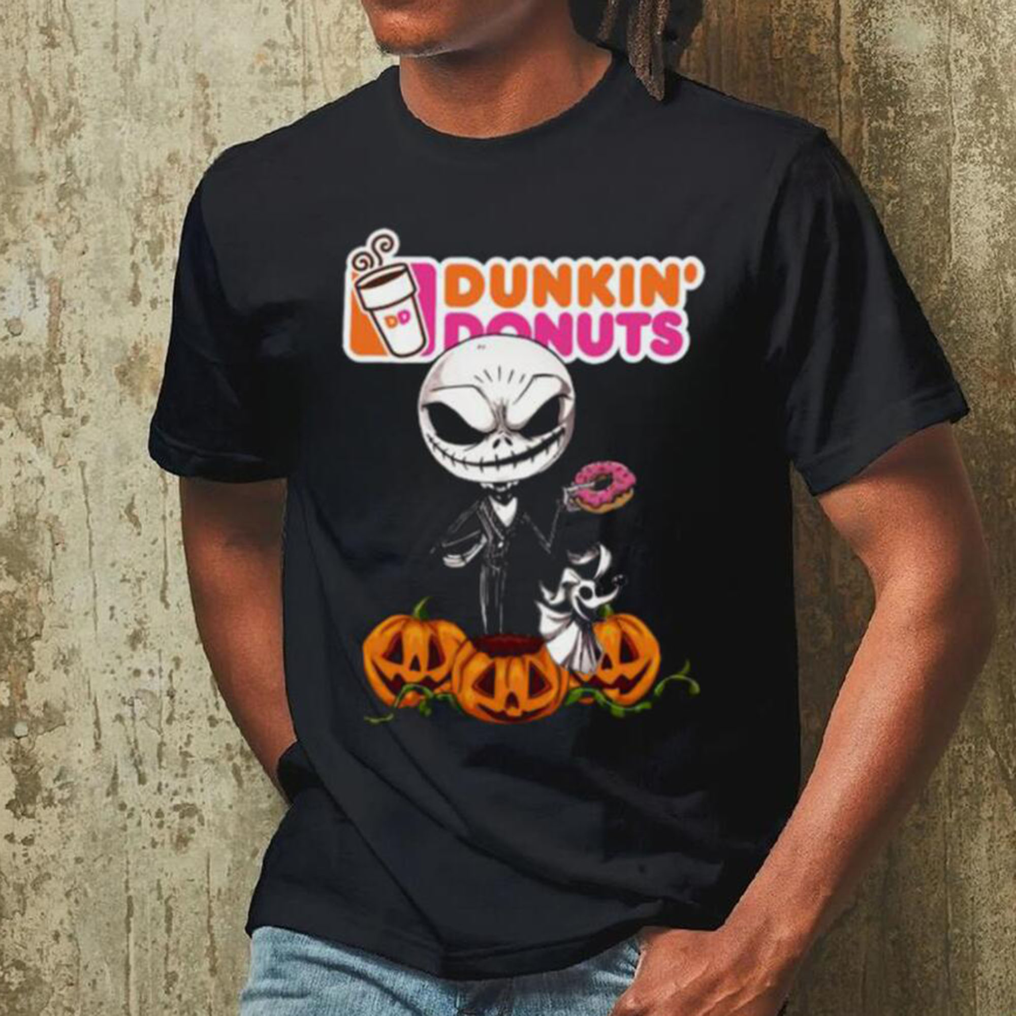New Jack Skellington Dunkin Donuts Happy Halloween 2024 Shirt, Halloween Shirt