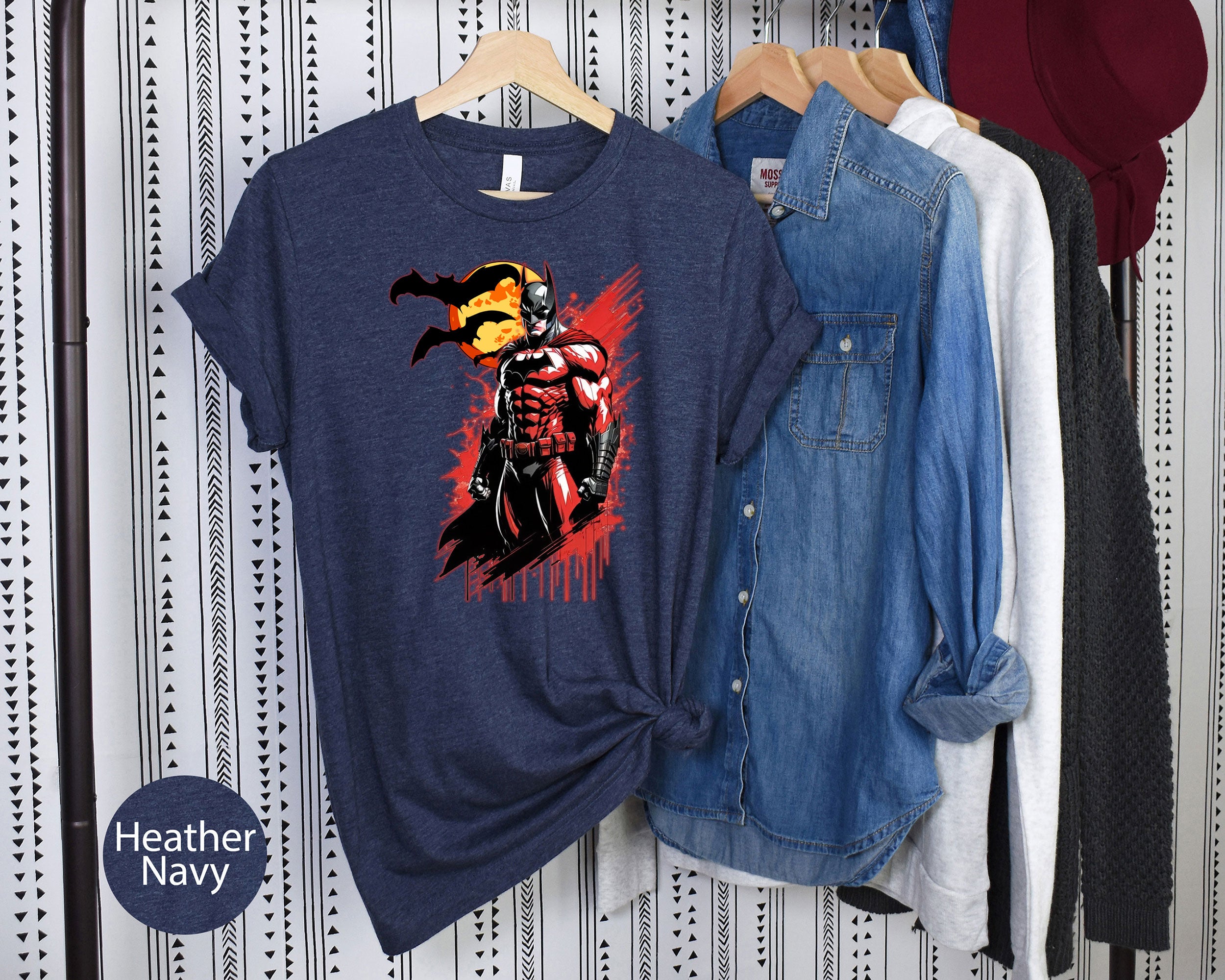 New Batman Inspired Superhero T-Shirt, Dc Comics Shirts, Halloween 2024 Shirt