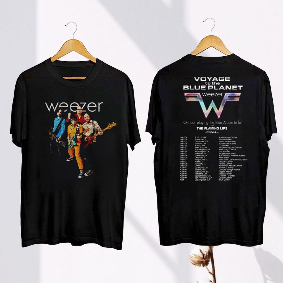 Weezer Band Fall Tour 2024 T-Shirt, Weezer Band Fan Gift-Shirt, Weezer 2024 Concert Merch, Weezer Band Graphic T-Shirt, Weezer Band T-Shirt