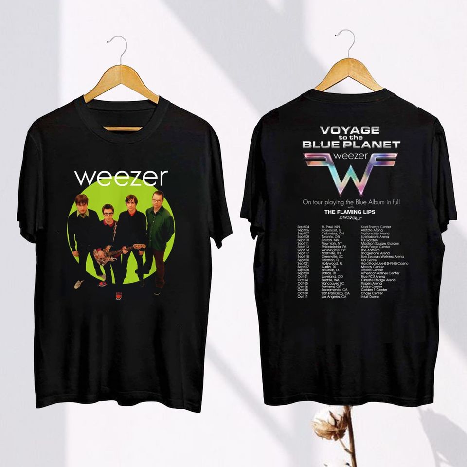 Graphic Weezer Band Tour 2024 T-Shirt, Weezer Band Fan Gift, Weezer 2024 Concert Merch, Weezer Band 90S Vintage T-Shirt, Weezer Band T-Shirt