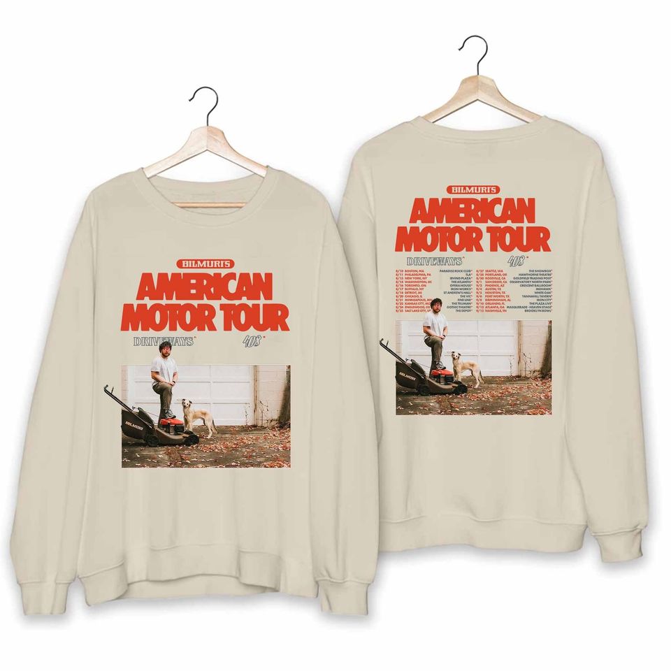 New Bilmuri American Motor Tour 2024 Sweater Bilmuri Fan Sweater Bilmuri 2024 Tour Sweater American Motor 2024 Sweatshirt