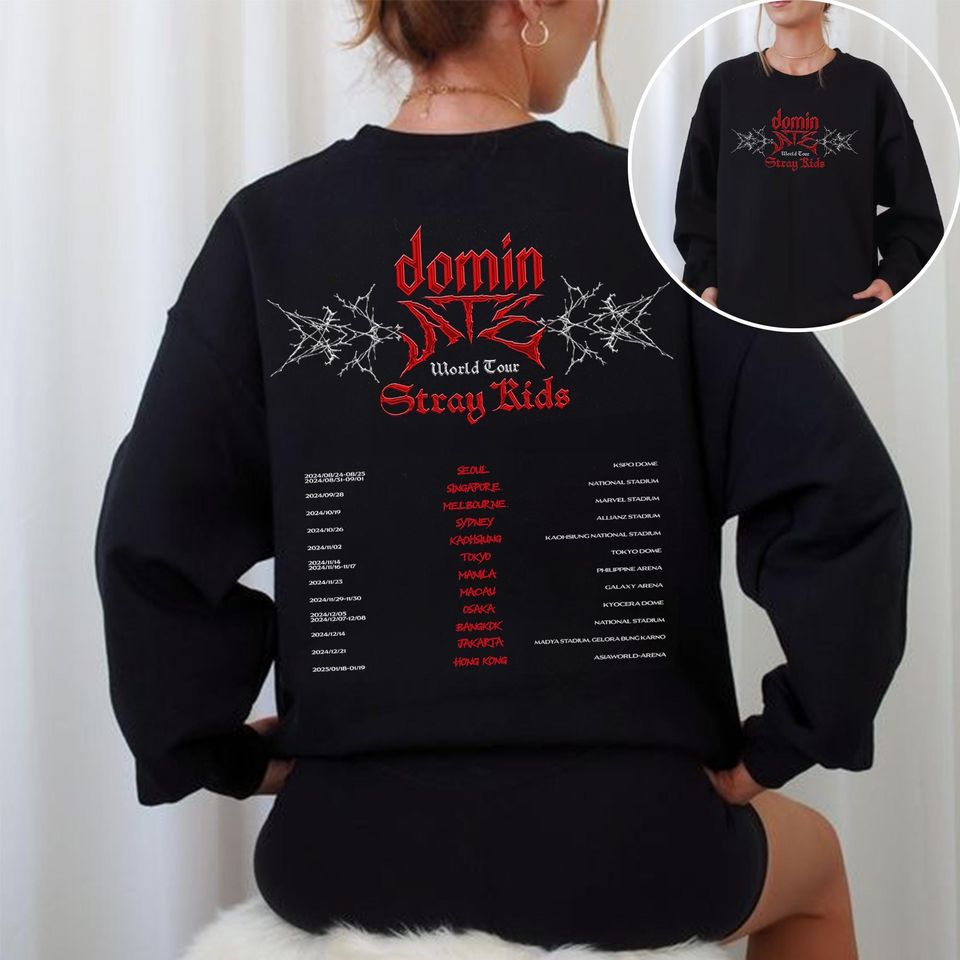 Stray Kids Dominate World Tour 2024 Sweater Stray Kids Ate Album Sweater Stray Kids Chkchkboom Sweater Bang Chan, Lee Know, Changbin