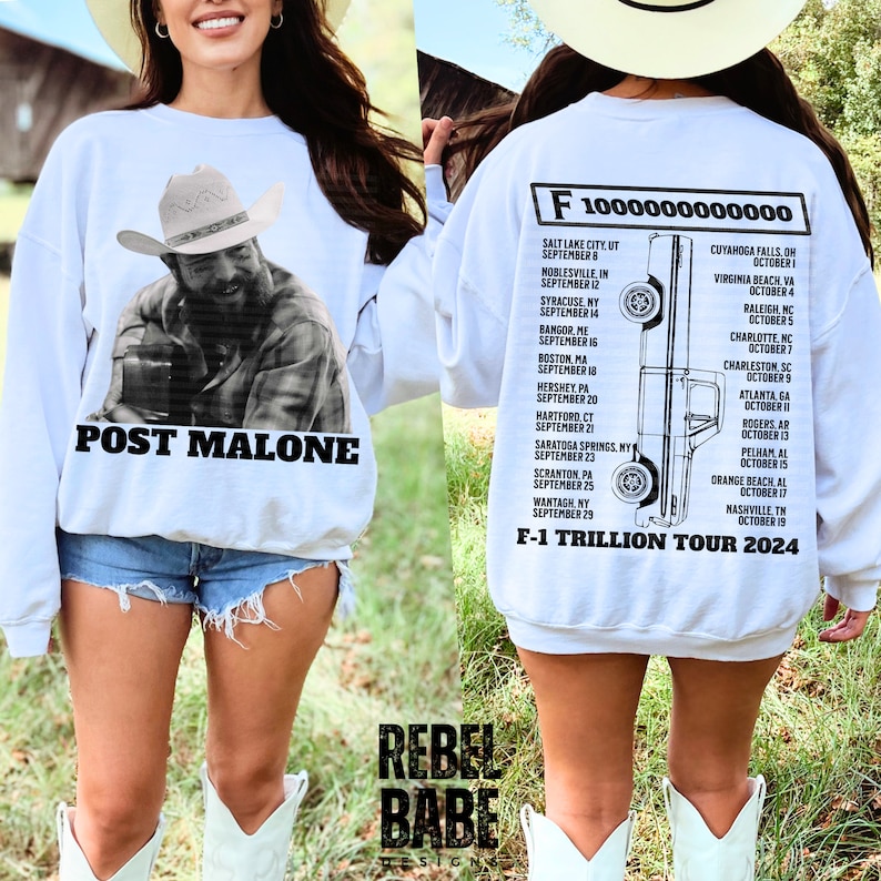 Post Malone Hoodie, Post Malone The F-1 Trillion Album Hoodie, 2024 Concerhoodie, Posty Hoodie, Tour 2024 Hoodie