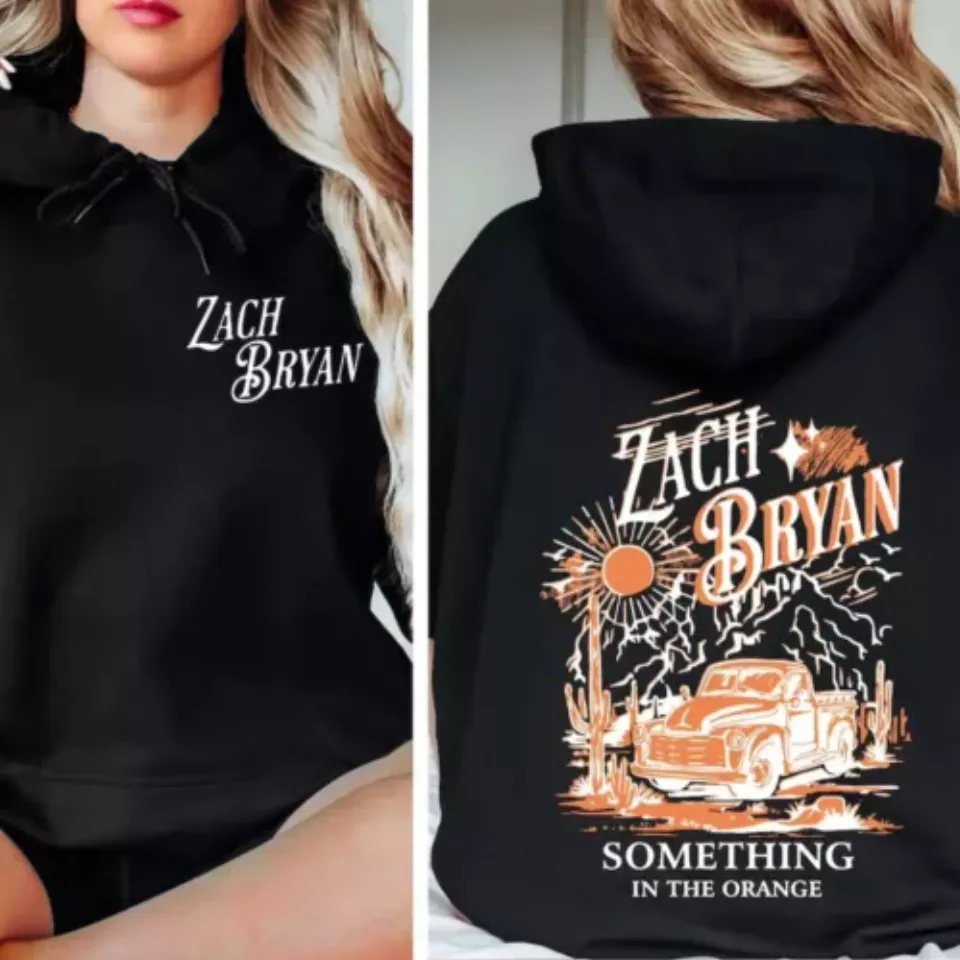 Zach Bryan Something In The Orange Front And Back Hoodie Zach Bryan Hoodie