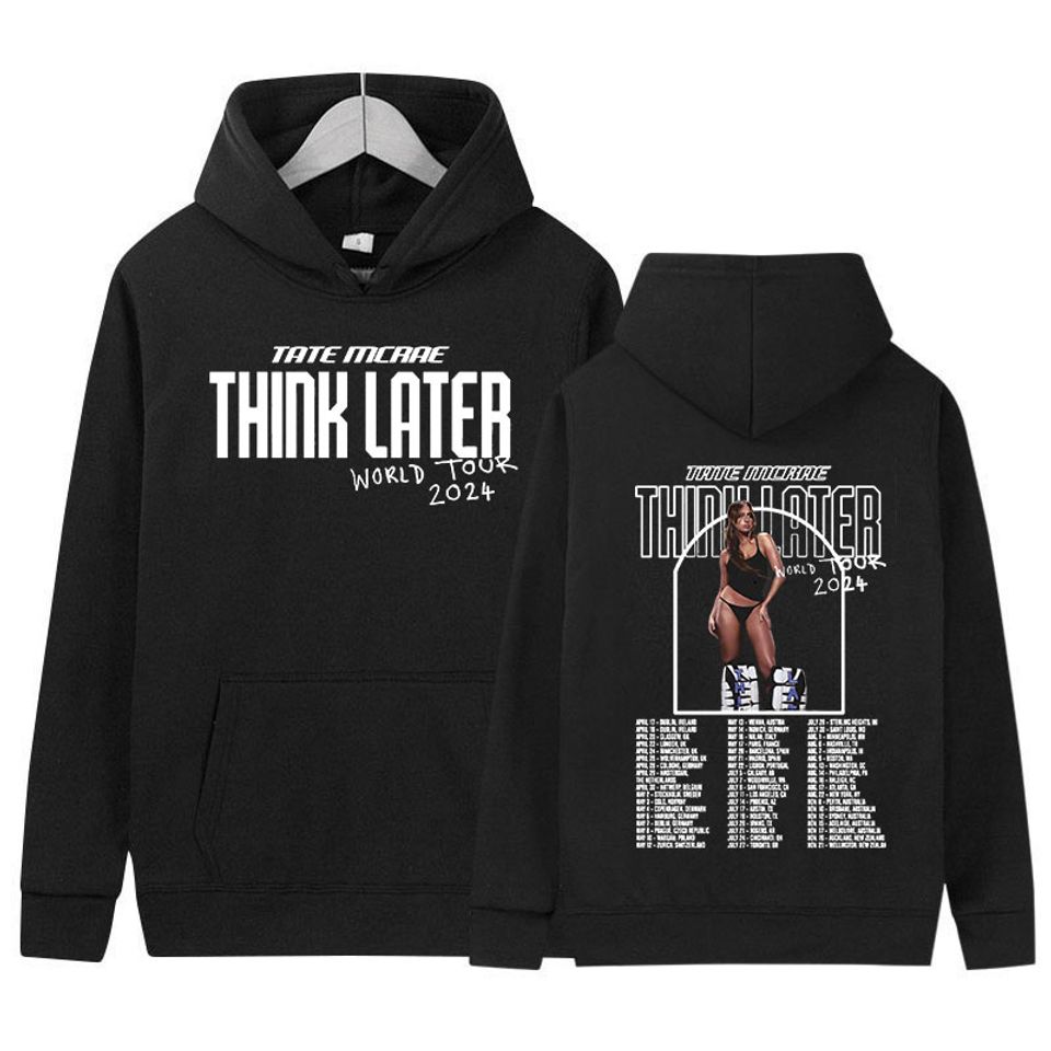 Tate Mcrae The Think Later World Tour 2024 New Hoodie, Men Women Retro High Quality Fashion Oversized Hoodie, Hip Hop Clothing