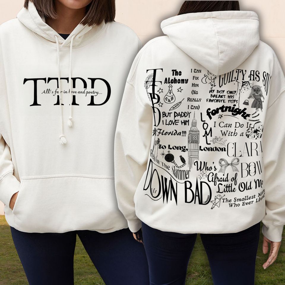 The Tortured Poets Department Taylor Inspired Hoodie