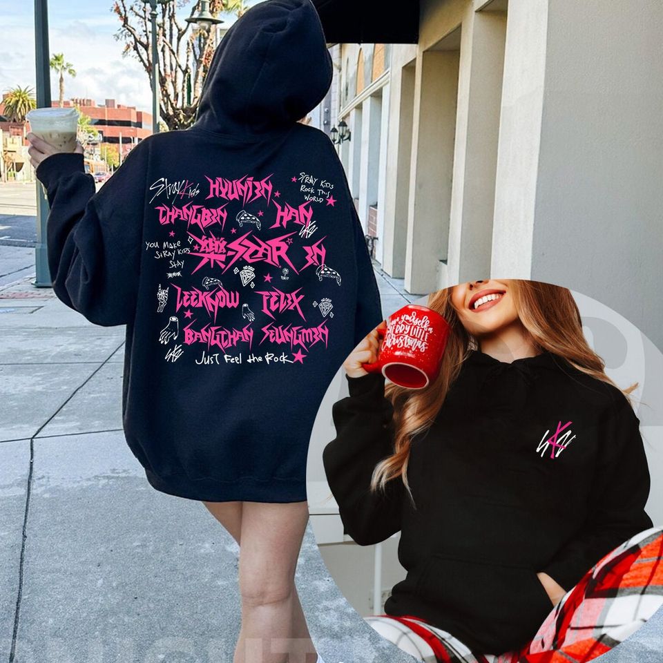 Stray Kids Rock Star Members Hoodie, Kpop Hoodie, Kpop Merch, Music Hoodie