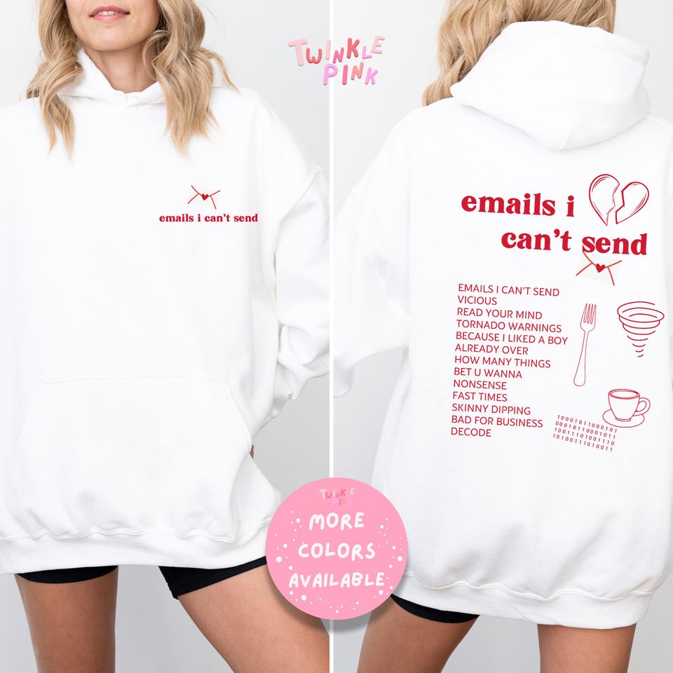 Emails I Can'T Send Hoodie Sabrina Hooded Hoodie Sabrina Merch Emails I Can'T Send Carpenter