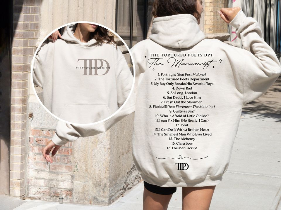 The Tortured Poets Department Hoodie, Taylor Version