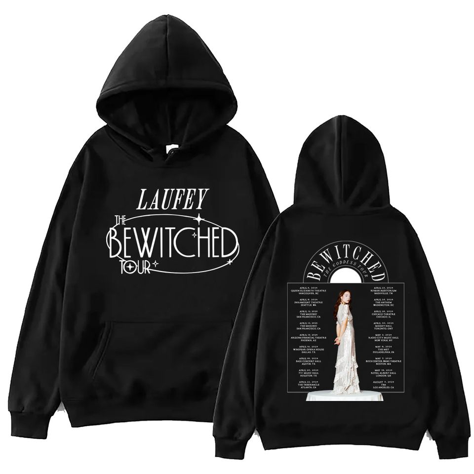 New Laufey The Bewitched Tour 2024 Hoodie For Men Women Hip Hop Fans Gift Pullover Hoodies Fall Winter Long Sleeves Clothing