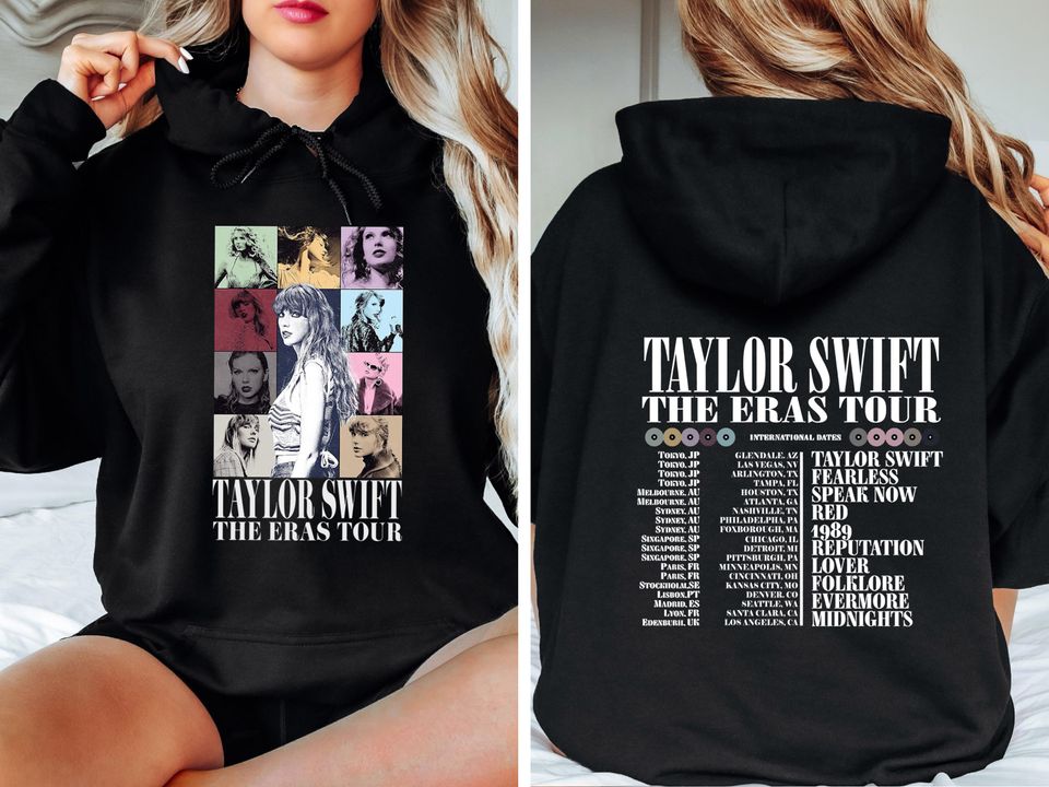 Taylor Eras Tour Hoodie, The Eras 2024 Concert Hoodie, Taylor Merch Hoodie, Taylor Version Merch Hoodie