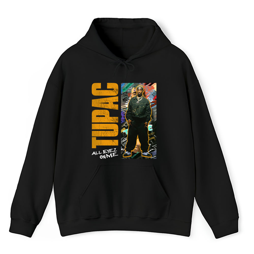 Vintage Tupac Shakur Fan Hoodie, Tupac Shakur All Eyez On Me Album Unisex Hoodie