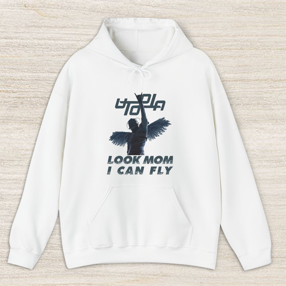 Vintage Travis Scott Fan Hoodie, Travis Scott Look Mom I Can Fly Unisex Hoodie