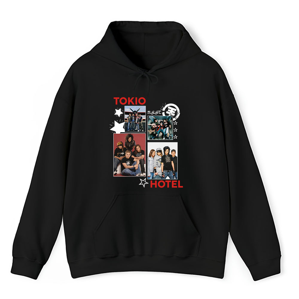 Vintage Tokio Hotel Fan Hoodie, Tokio Hotel The Emo Band Hotelers Pop Rock Band Unisex Hoodie
