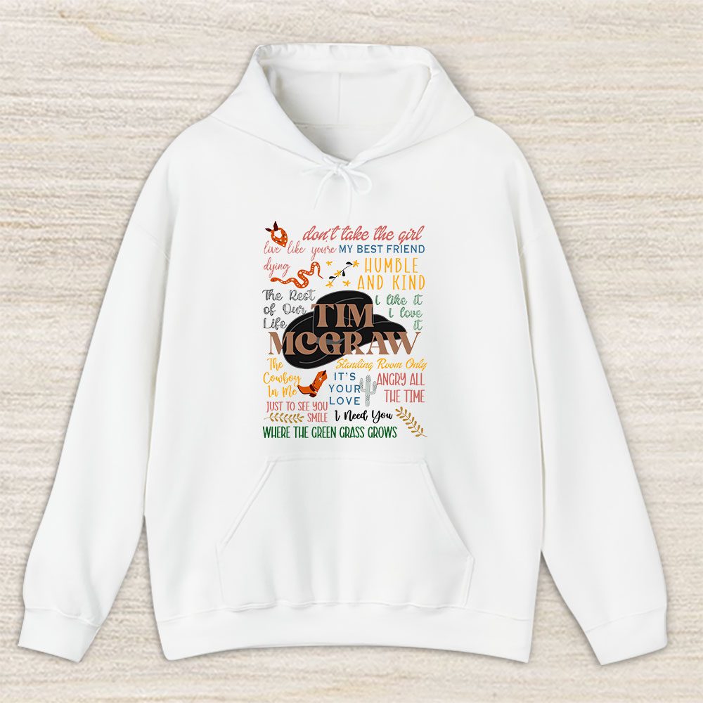 Vintage Tim Mcgraw Fan Hoodie, Tim Mcgraw The Best Songs Unisex Hoodie