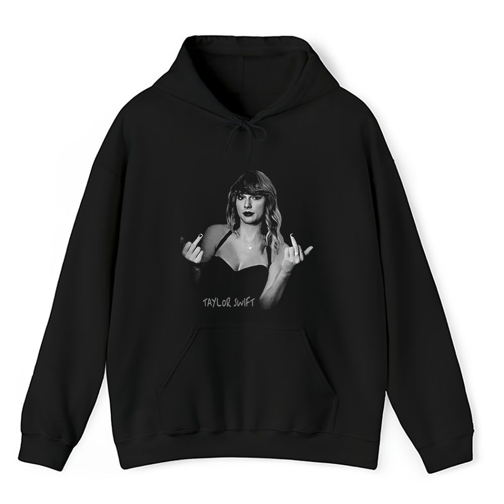 Vintage Taylor Swift Fan Hoodie, Taylor Swift Trendy Taylor Middle Finger Unisex Hoodie For Fans