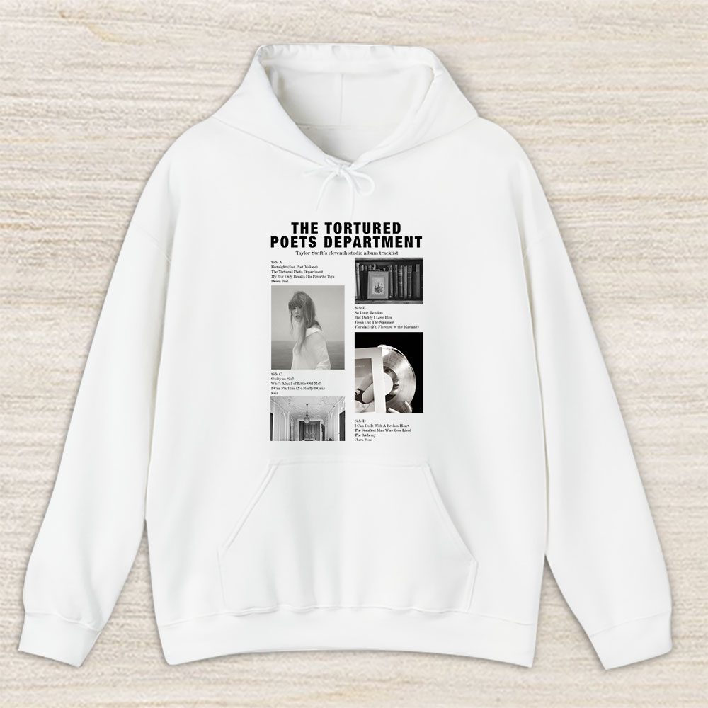 Vintage Taylor Swift Fan Hoodie, Taylor Swift The Tortured Poets Department Album Unisex Hoodie For Fans